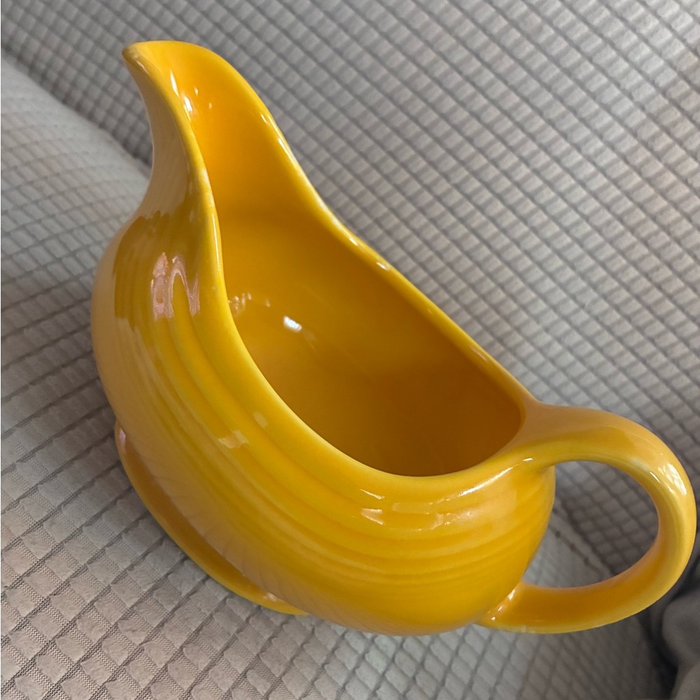 Fiesta  Daffodil Ceramic Sauce Server